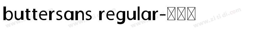 buttersans regular字体转换